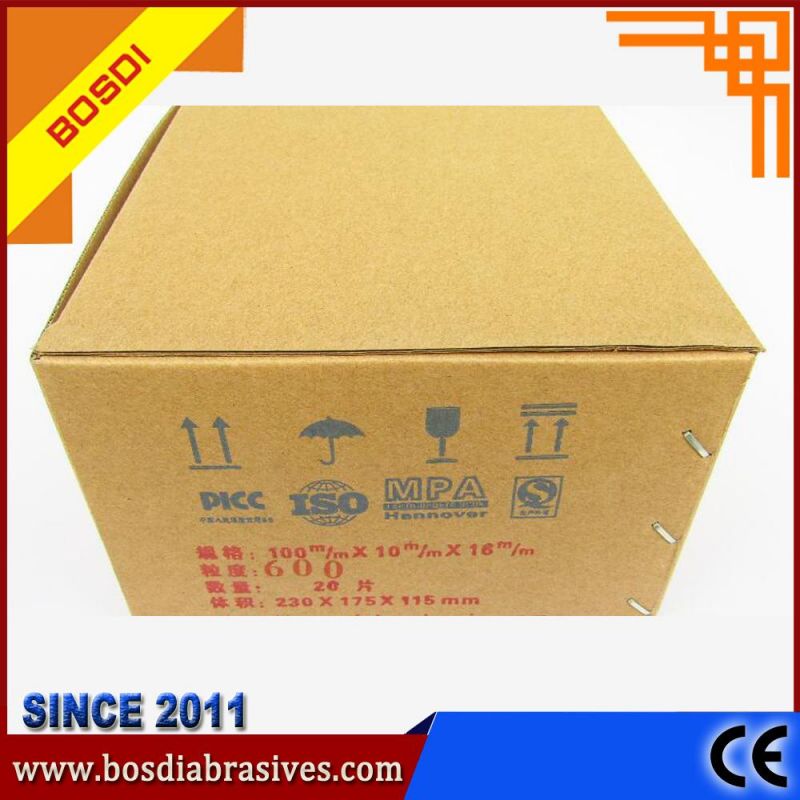 High Quality China Supplier Bosdi Abrasives, 100X10X16mm PVA Spongy Polishing Wheel for Marble and Granite, Polishing Wheel, Grinding Wheel