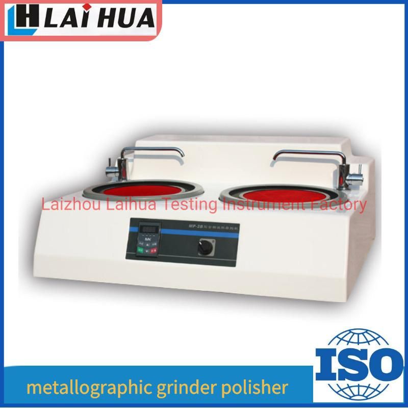 Full Auto Laboratory Double Discs Metal Sample Grinding Polishing Machine