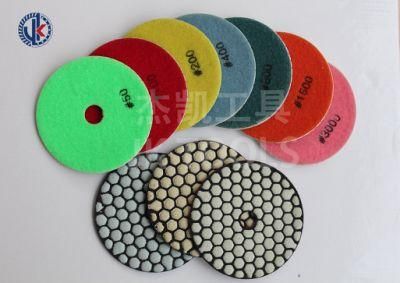 Standard Quality 4&quot; Diamond Wet Polishing Pads for Granite