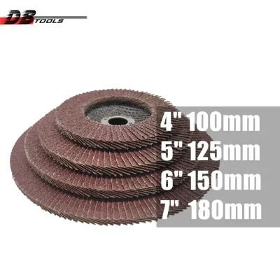 4.5 Inch 115mm Abrasive Flap Disc Hand Tools Emery Cloth Disc Aluminum Oxide for Derusting T27 T29