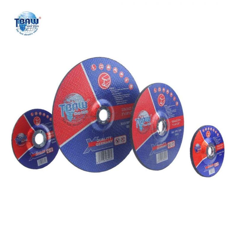 100X6X16mm 4 Inch OEM T27 4 Inch 100*6.0*16mm Depressed Abrasive Grinding Wheels Disc for Stainless Steel 100*6.0*16mm Black Fiberglass Grinding Wheel