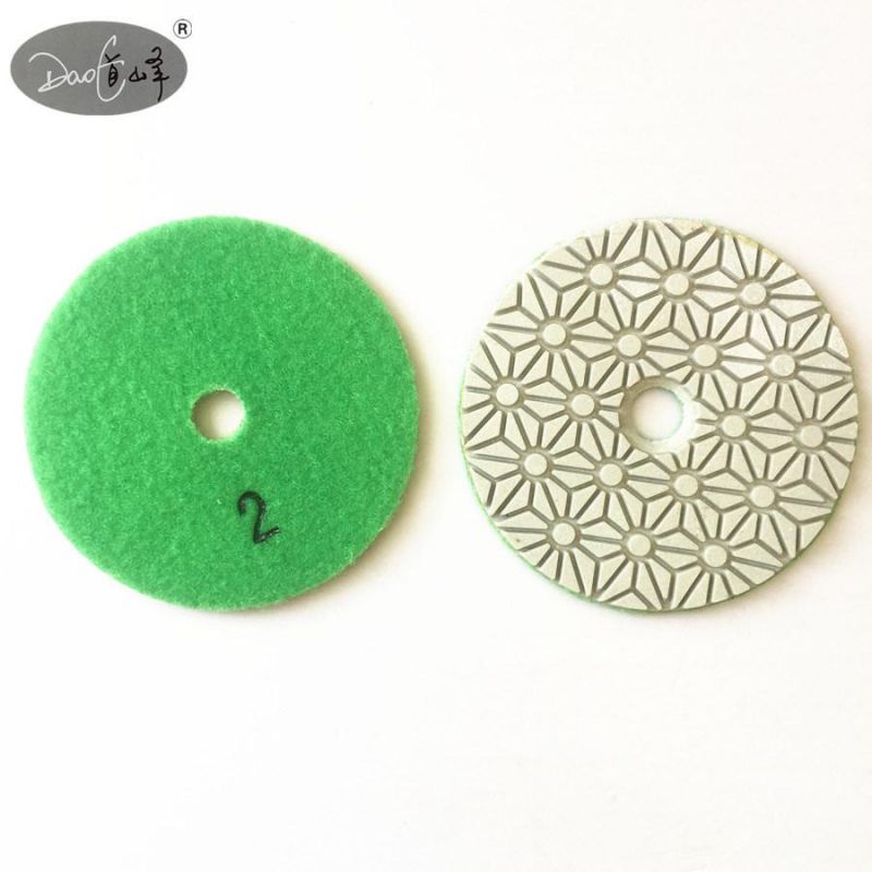 Daofeng 5inch 125mm 3-Step Polishing Pad for Quartz Marble Wall