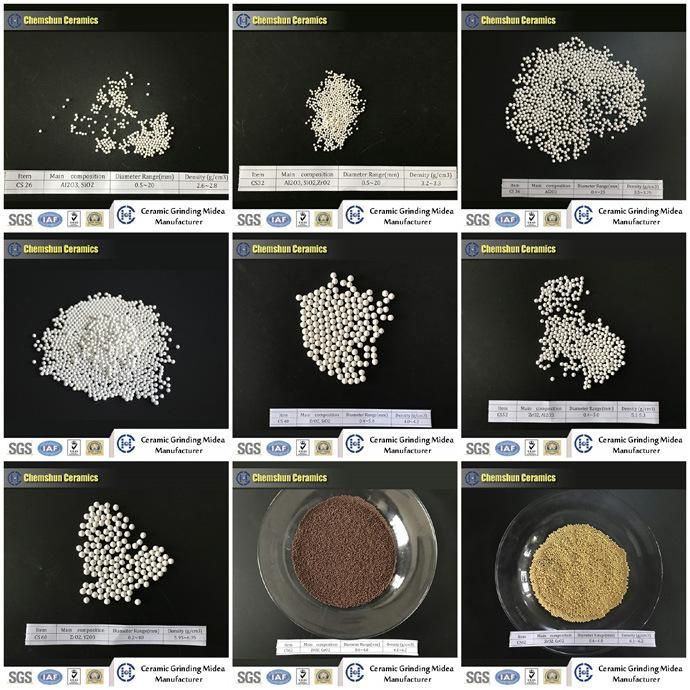 Chemshun Supply Ceramic Grinding Media for Grinding, Mixing, Dispersing