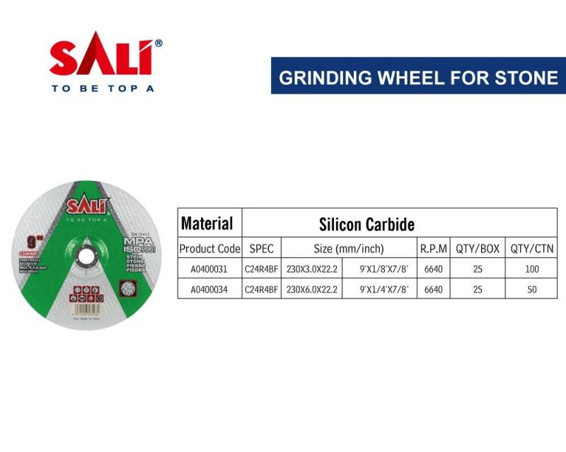 Sali 9inch 230*3*22.2mm Professonal Quality Stone Grinding Disc