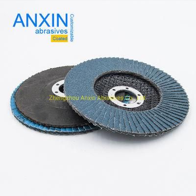Blue Color Zirconia Flap Disc for Stainless Steel Grinding
