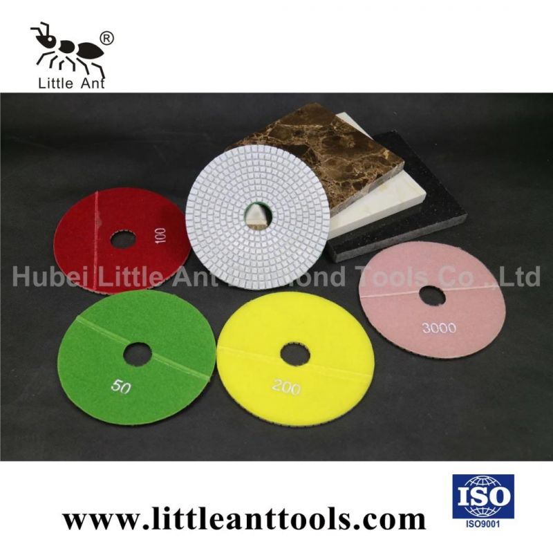 6" White Straight Tooth Grinding Disc and Polishing Pad