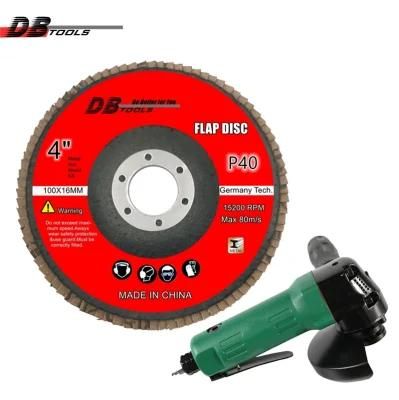 4 Inch 100mm Hand Tool Grinding Disc Flap Disc Wheel Grit 40 Alumina Oxide for Metal