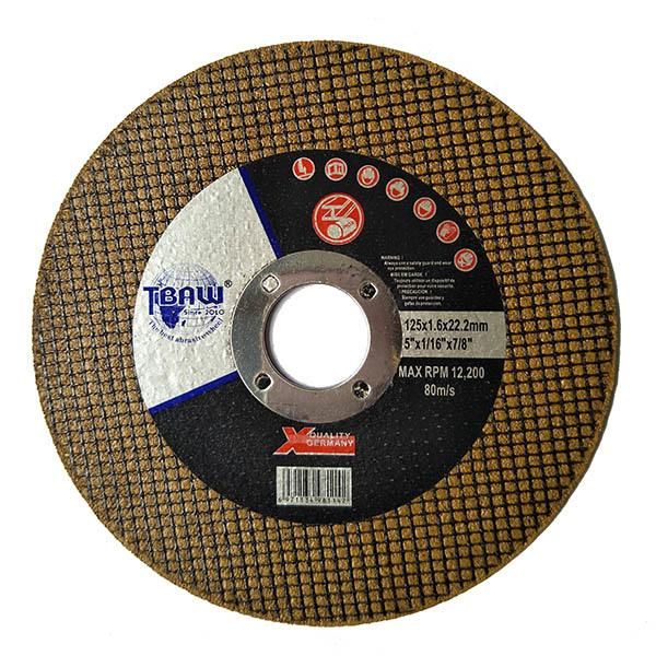 High Quality Aluminum Oxide 125mm Ultra-Thin Metal/Steel Cutting Wheel