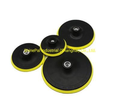 Portable Wax Polishing Buffing Pad Backing Plate for Hooking Looping Grinding Machine&Flocking Sandpaper&Self-Adhesive Wool Bal
