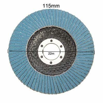 4.5&quot; Zirconia Abrasive Flap Discs Type 29 40 Grit for Stainless Steel, Wood for Various Famous Angle Grinder Power Tools