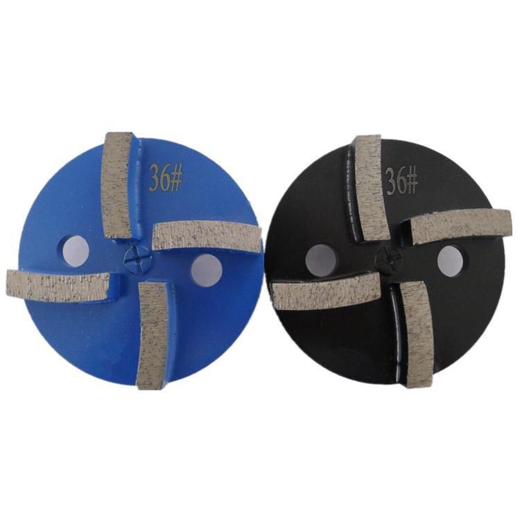 4 Inch D100mm Universal Diamond Grinding Plates with Single Pin Diamond Polishing Disc for Concrete and Terrazzo Floor