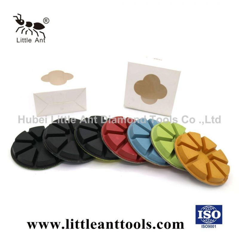 4-Inch 8 Teeth Diamond Resin Floor Polishing Pad for Concrete