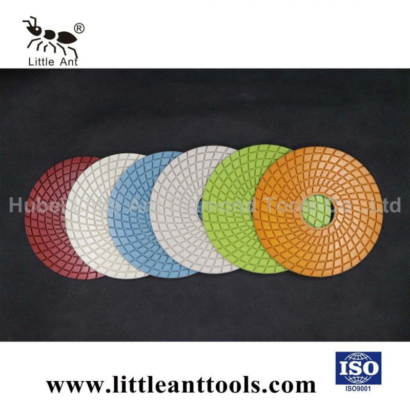 7" Resin Wet Diamond Polishing Pad for Light Granite, Marble with Sharp, Long Lifespan