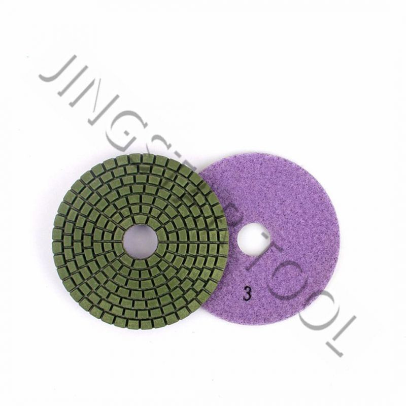 3-Step Diamond Polishing Pads for Wet or Dry Granite Polishing and Marble Polishing