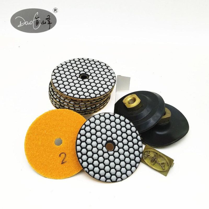 Daofeng 4inch 100mm Flexible Polishing Pad for Quartz (hexagon)