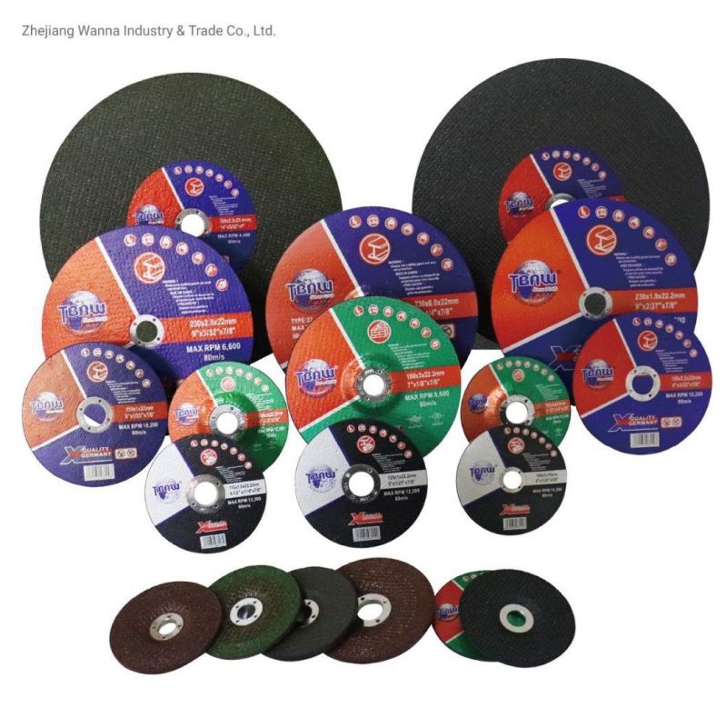 OEM All Sizes 4′′/4.5′′/5′′/6′′/7′′/9′′/14′′/16′′ Abrasive Tools Polishing Cut off Wheels Cutting Wheel Disc