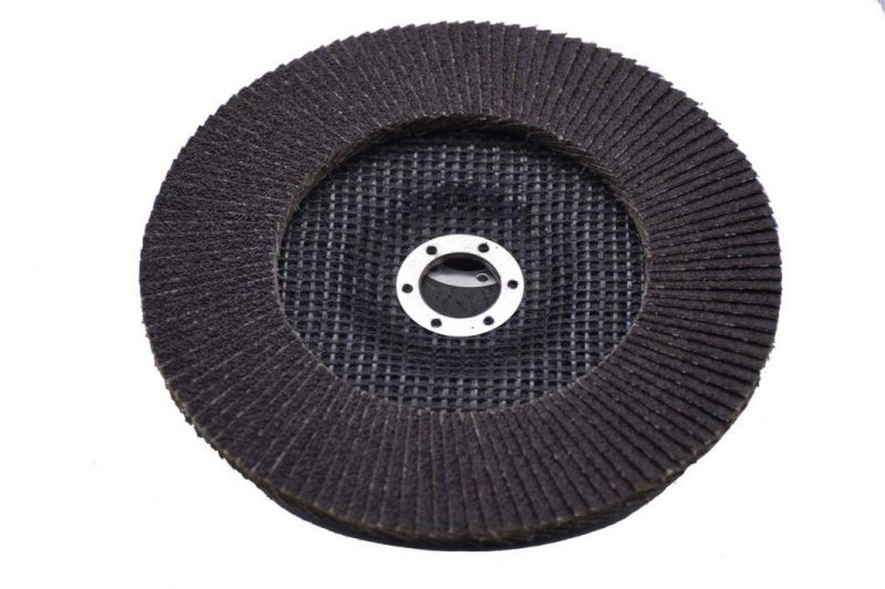 Black Flap Disc with Calcined Aluminium Oxide for Polishing