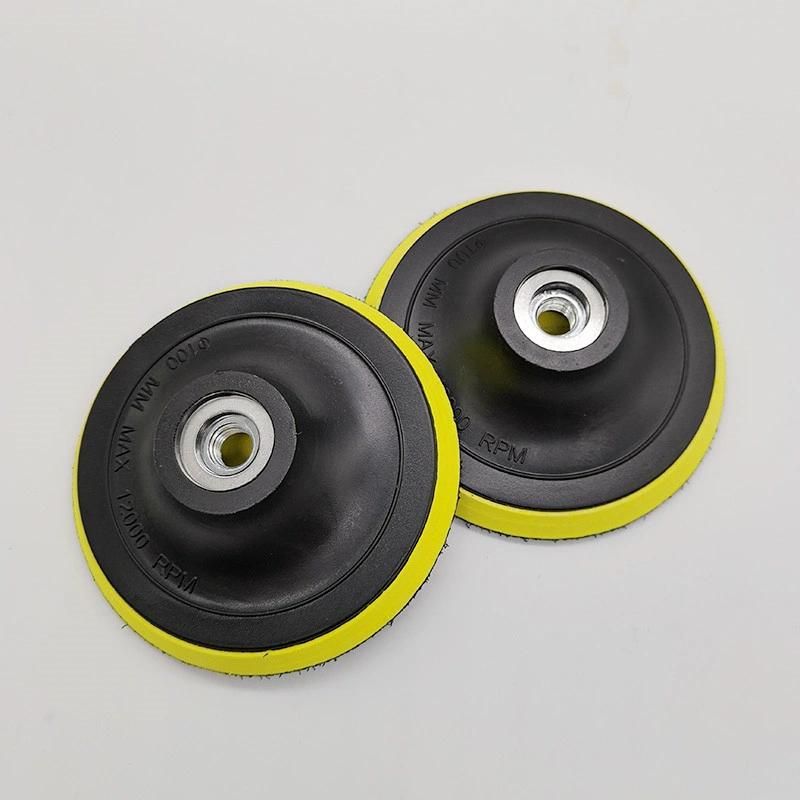 4inch M14 Plastic Backer Thread Backer Holder Polishing Pad for Stone Foam Angle Grinder Car Polisher