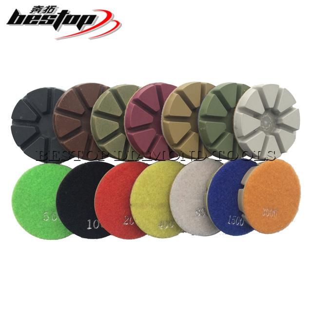 D76mm Concrete Floor Diamond Wet Polishing Pads