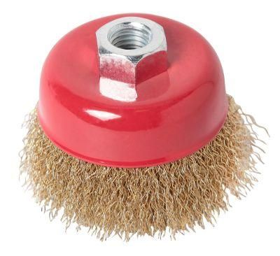 2-3/4&quot; X. 014 X M10 X 1.25 Arbor Cup Brush Crimped