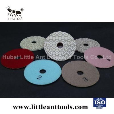 High Work Efficiency 3-Step Wet Use Diamond Polishing Pad