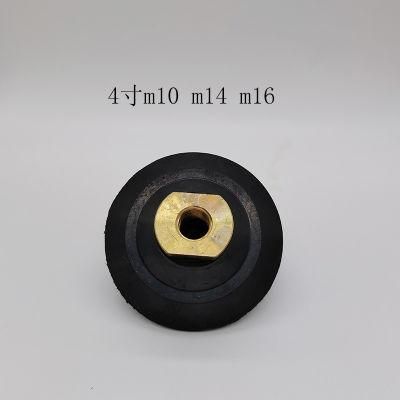 4 Inch Rubber Backer Pad 100mm Sanding Back up Pad Diamond Tool for Polisher M14 5/8-11 Thread Granite Marble Polishing Pad