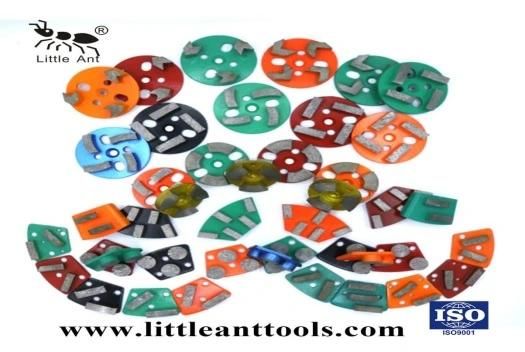 Trapezoid Concrete Floor Grinding Disk Diamond Tools with 2 Setments 3 Holes