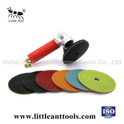 100mm Flexible Diamond Wet Polishing Pads for Marble &amp; Granite