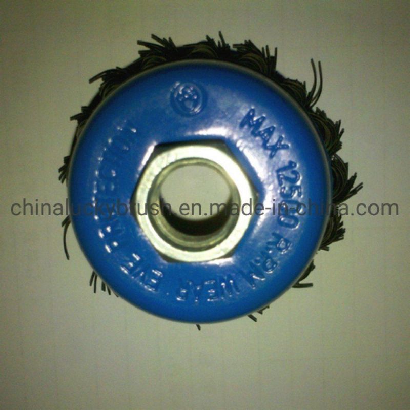 3" Steel Wire Knot Cup Brush 5/8"-11 Thread (YY-384)