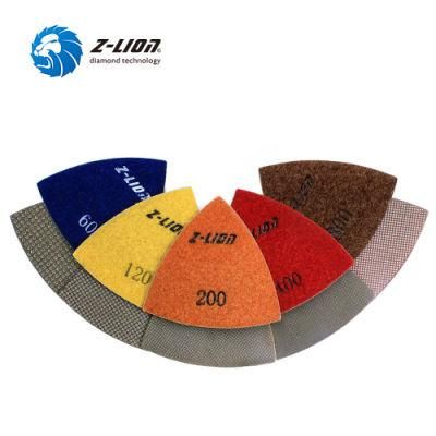 Triangle Electroplated Corner Polishing Pads