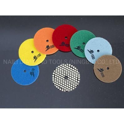 7 Steps M-Type Diamond Tools Dry Polishing Pad for Marble/Granite