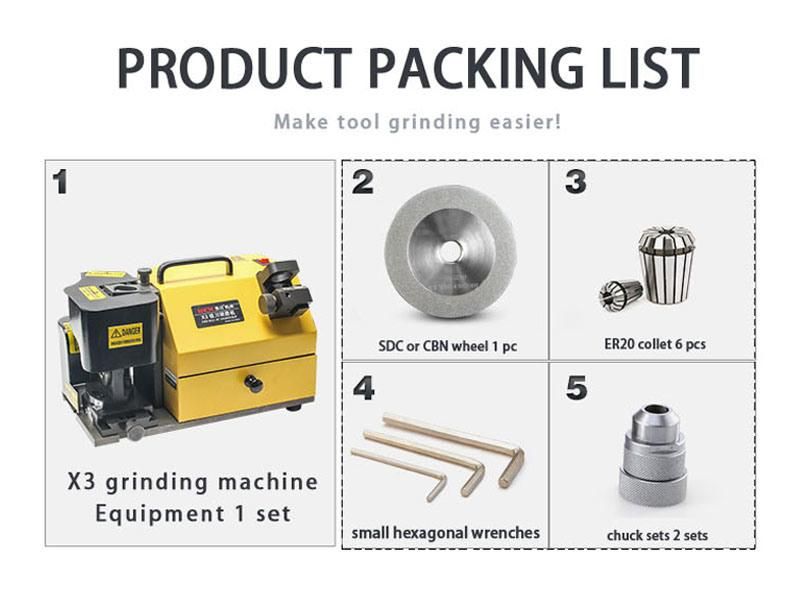 Mr-X3 Easy Operating End Mill Grinder