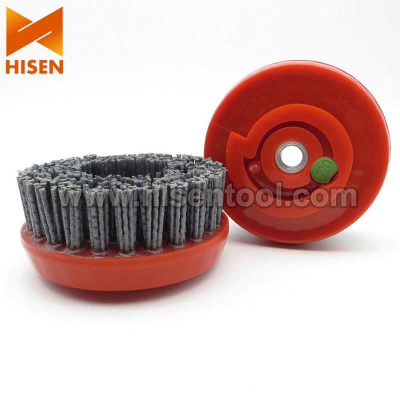 130mm Silicon Carbide Antique Brush Round Brush with Snail Lock