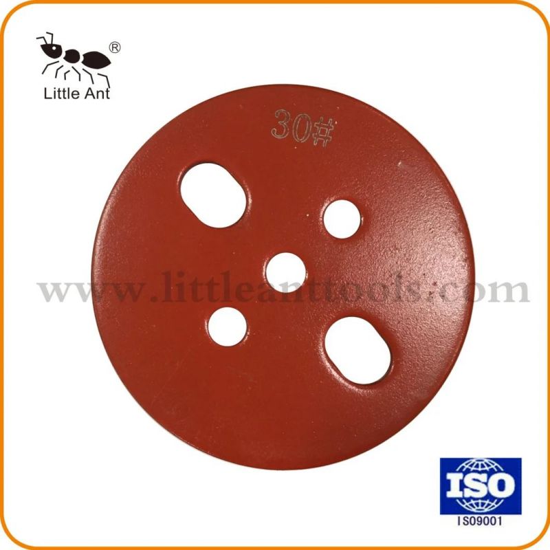 4 Teethes Concrete Floor Diamond Grinding Shoes Polishing Plate