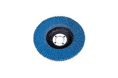 14&quot; 60# No Clogging Blue Zirconia Alumina Flap Disc as Abrasive Tooling for Angle Grinder Polishing Grinding