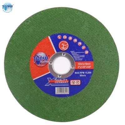 105mm 107mm 4inch Single/Double Net Green Sharp Abrasive Cutting Disc for Metal Factory OEM