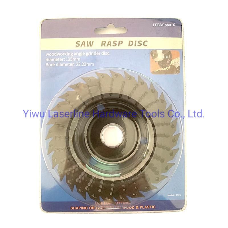 Cutting Grinder Wheel Disc 5 Inch Wood Shaping Wheel, Wood Grinding Shaping Disk for Angle Grinder