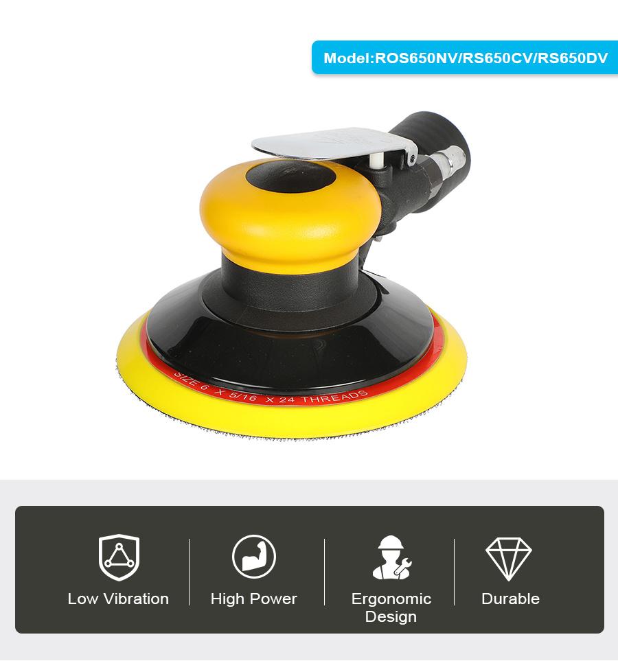 150mm Air Pneumatic Orbital Sander 6inch Central Vacuum