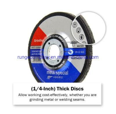 Electric Power Tools Parts 4-1/2&quot; Abrasive Grinding Disc Wheel for Metal Stainless Steel Inox