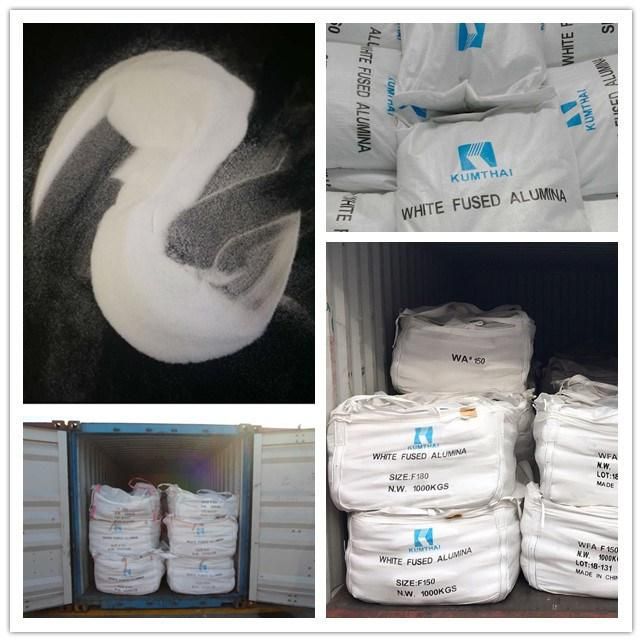 White Corundum Fused Alumina 120-150-180 with Higher Bulk Density