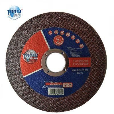MPa 4.5&prime;&prime; 115X1.0X22.2mm Manufacturing Stainless Steel Cut off Wheel Cutting Disc
