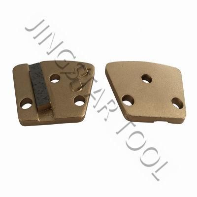 Trapezoid Double Segment Sase Diamond Metal Bond Grinding Shoe/Plate/Disc for Concrete Floor