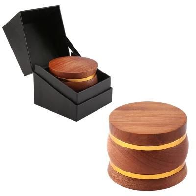 High Quality 4 Parts Wooden Herb Grinder 65mm Grinder