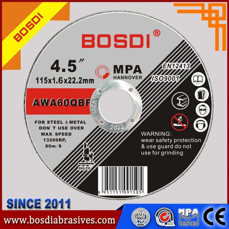 Abrasive Cutting Wheel for Stainless Steel, Cut off Disc