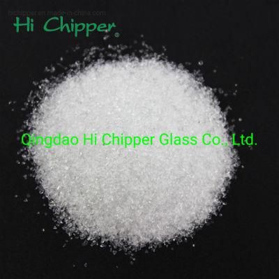 Sandblasting Abrasive Crushed Glass Chips Granule Media