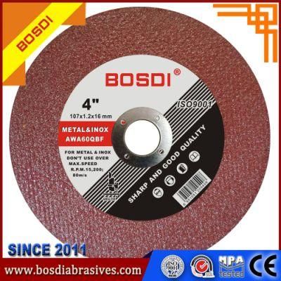 4&quot; Yuri Single Net Cutting Wheel for India Market, OEM Cutting Disc, 107X1.2X16mm