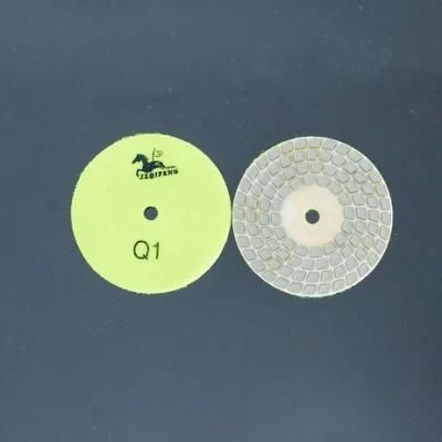 Qifeng Power Tool 4 Steps Diamond Abrasive Polishing Pad for Marble/ Granite