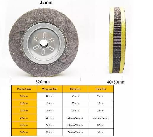 4"-12" Abrasive Oxide (Alox) a/O Abrasive Flap Wheel for Wood