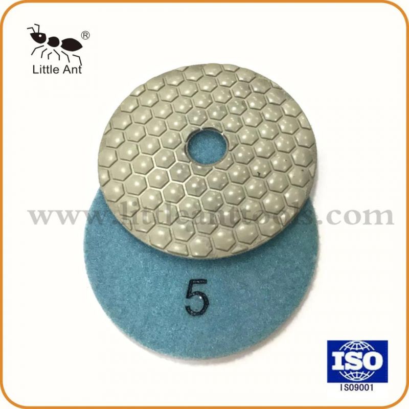 4 Inch Six Steps Diamond Dry Polishing Pads, Quartz Polishing Pads