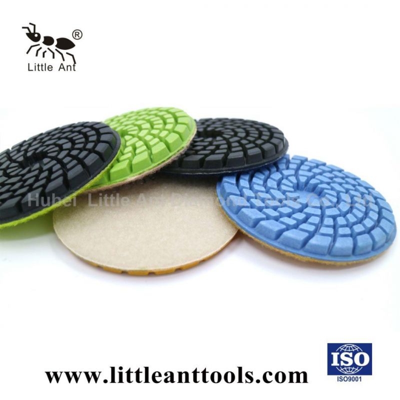 Resin Bond Wet & Dry Flexible Diamond Grinding Polishing Pad for Concrete